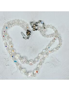 5917u. Vintage Japan Aurora Borealis Necklace